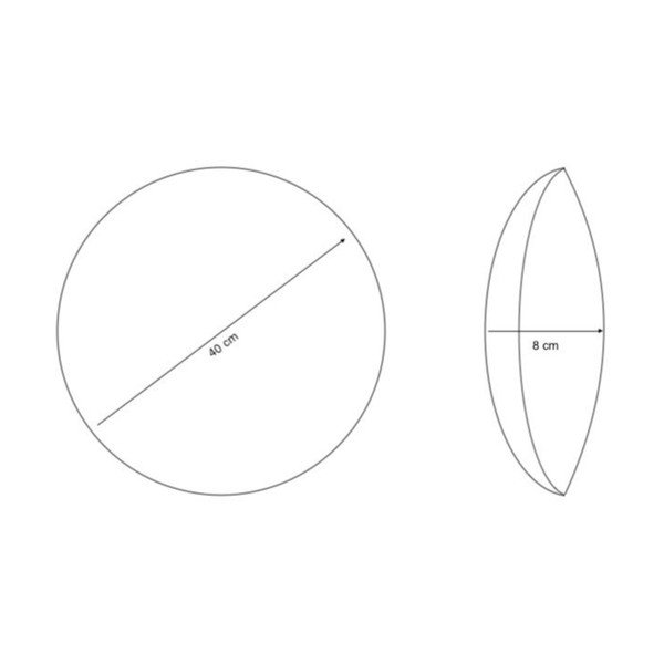 Poduszka dekoracyjna z materiału sherpa ø 40 cm Sherpa – Casa Selección-image-2