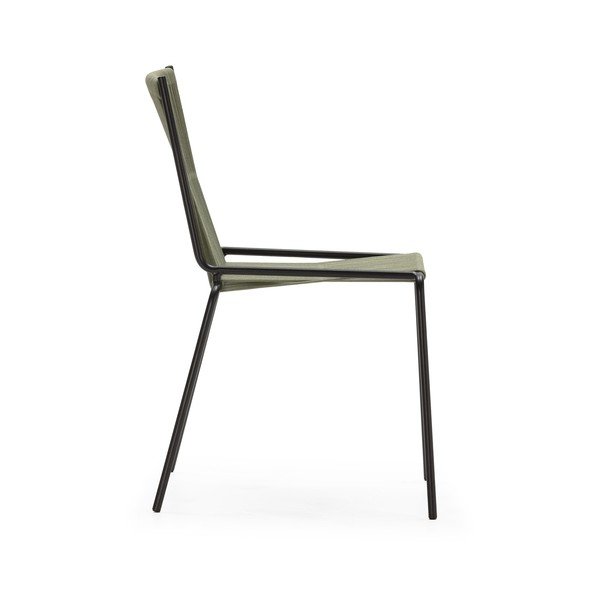 Zielone metalowe krzesła zestaw sztaplowane 2 szt. Emily – Marckeric-image-4