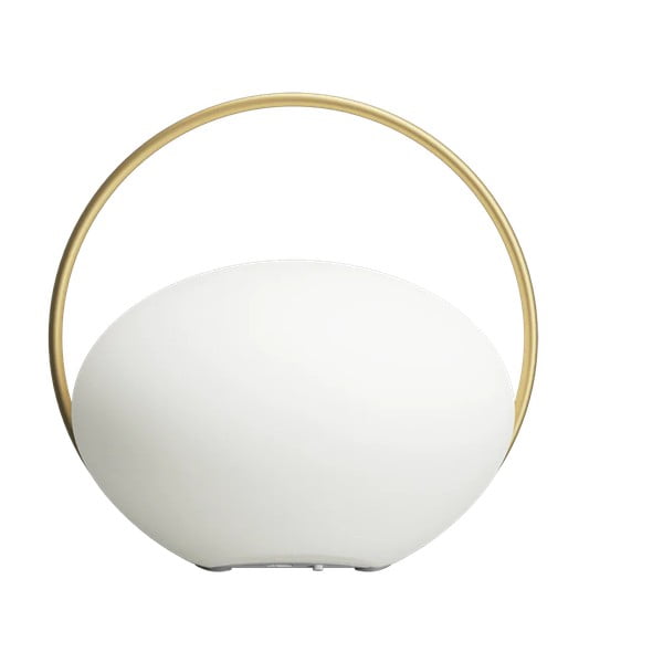 Biała lampa stołowa LED ze ściemniaczem (wysokość 19 cm) Orbit – UMAGE