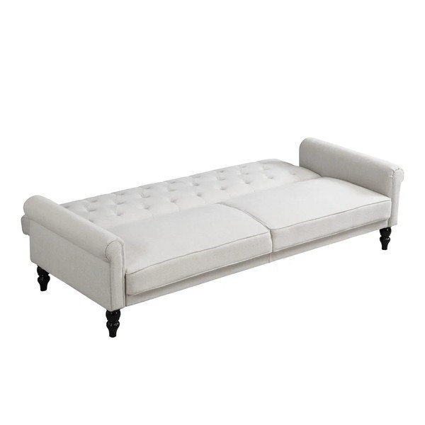 Kremowa częściowo rozkładana/rozkładana sofa 222 cm Tyne – Støraa-image-4