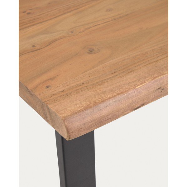 Stolik barowy z blatem z drewna akacjowego 60x140 cm Alaia – Kave Home-image-3