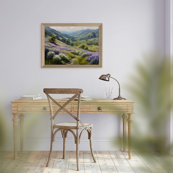 Obraz drukowany z ramą w zestawie 75x56 cm Violet Hills – Styler-image-2