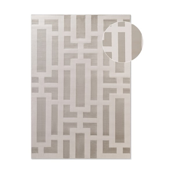 Szaro-kremowy dywan 120x170 cm Perles Onyx – Elle Decoration