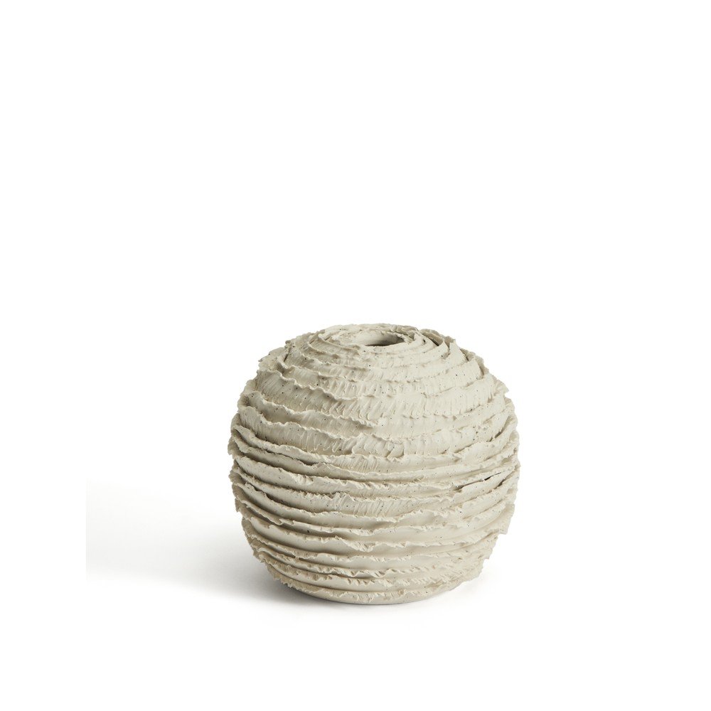 Kremowy ceramiczny ręcznie wykonany wazon (wysokość 15,5 cm) Evania – Kave Home