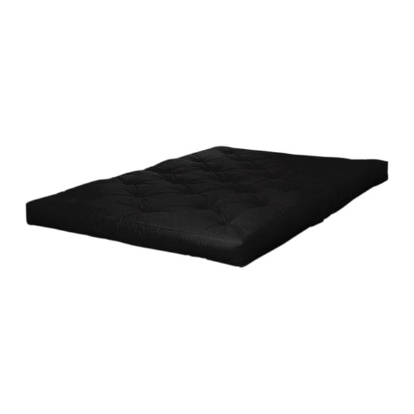 Czarny miękki materac futon 200x200 cm Sandwich – Karup Design