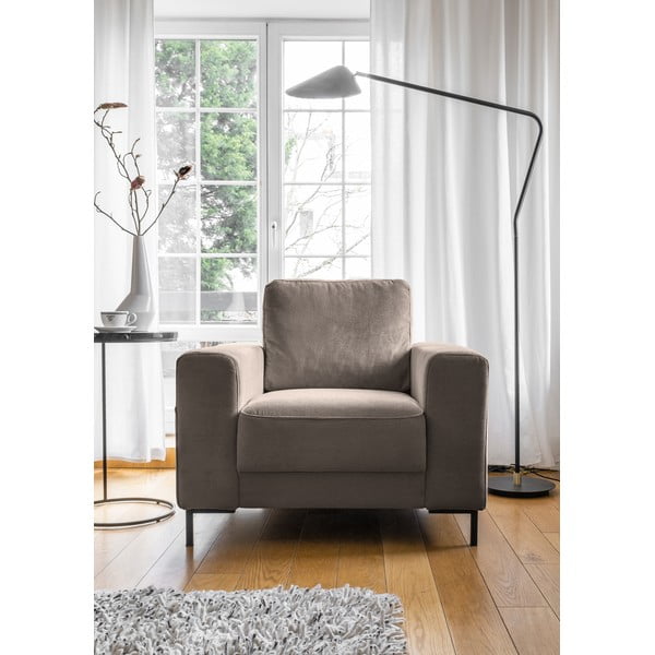 Brązowy sztruksowy fotel Lofty Lilly – Miuform-image-1