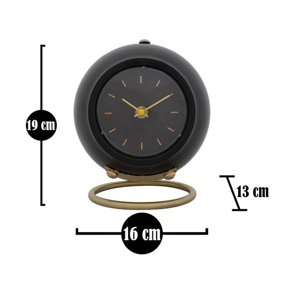 Czarny zegar stołowy Mauro Ferretti Ball-image-2
