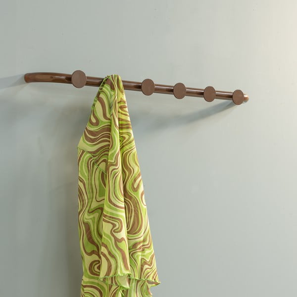 Ciemnobrązowy metalowy wieszak ścienny 75 cm Retro – Spinder Design-image-4