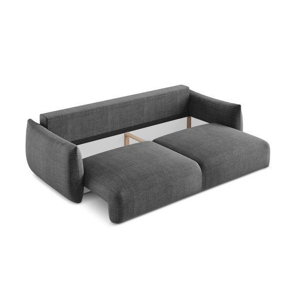 Ciemnoszara rozkładana sofa 230 cm Leila – Makamii-image-4