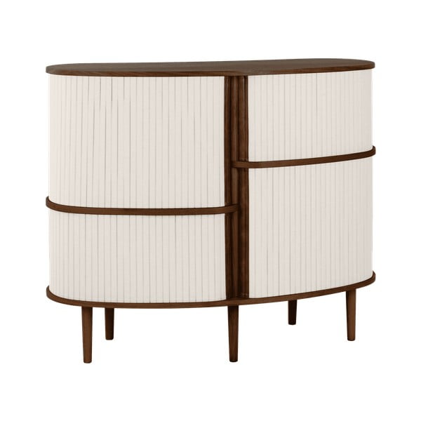 Brązowo-beżowa szafka w dekorze dębu z drzwiami przesuwnymi 120x100x50 cm Audacious – UMAGE-image-1