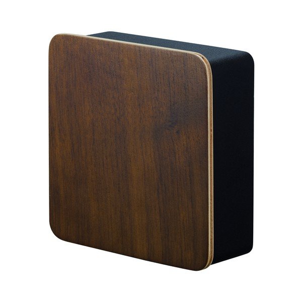 Czarna półka na klucze z drzwiczkami ze sklejki Yamazaki Rin-image-2