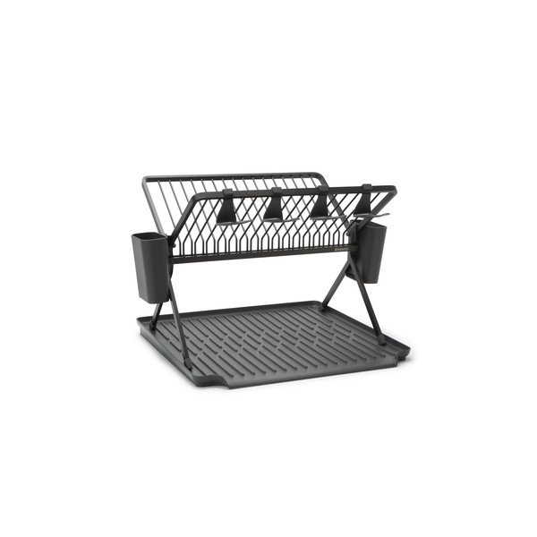 Ciemnozielony metalowy ociekacz dwupiętowy 42x51 cm – Brabantia-image-2