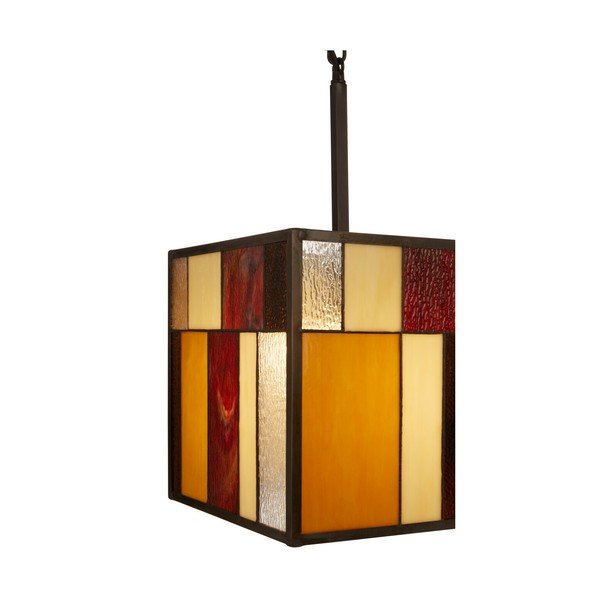 Metalowa lampa wisząca ze szklanym kloszem Waldorf – Premier Housewares-image-3