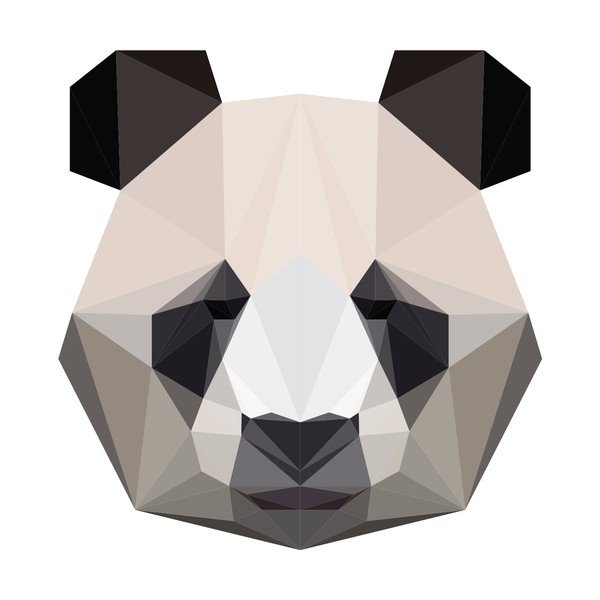 Naklejka Ambiance Origami Panda-image-2
