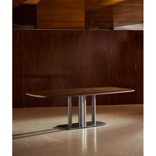 Stół w dekorze orzecha 110x220 cm Melvar – Kave Home-image-1