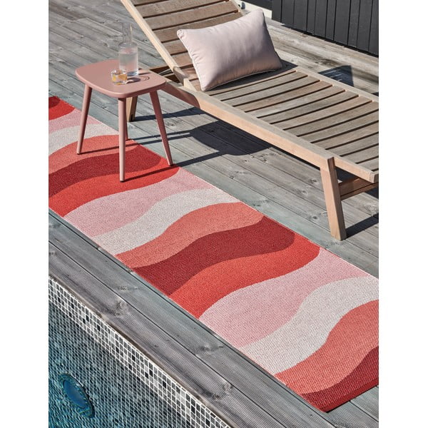 Czerwony dywan odpowiedni na zewnątrz 70x100 cm Urvi Fire – Pappelina-image-4