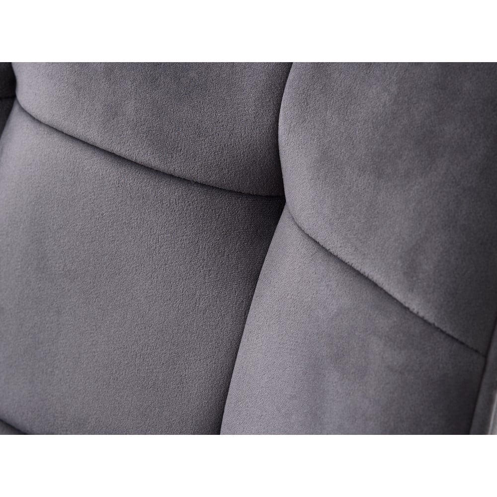 Szare tapicerowane fotele jadalniane zestaw z podłokietnikami 2 szt. Nolan Square – Unique Furniture (zdjęcie 10)