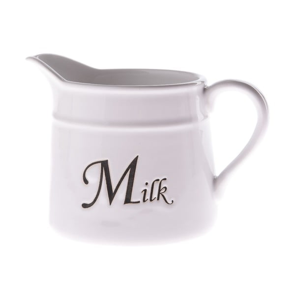 Biały mlecznik ceramiczny Dakls, 460 ml