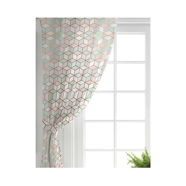 Zasłona z domieszką bawełny Minimalist Home World, 140x260 cm-image-1