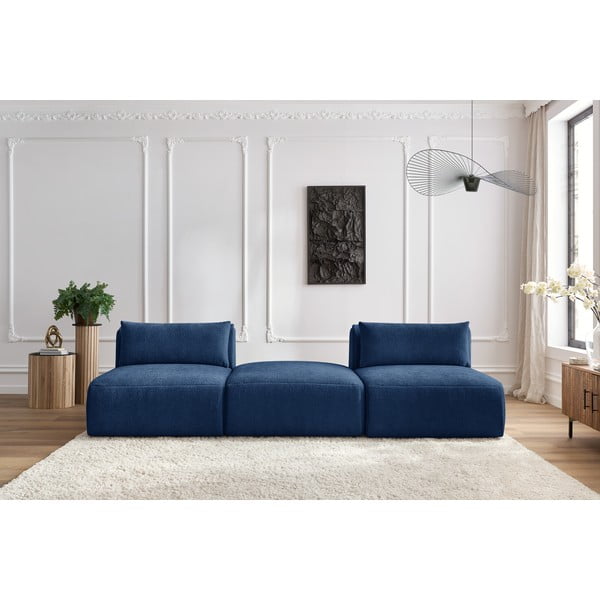 Ciemnoniebieska sofa 283 cm Jeanne – Bobochic Paris-image-1