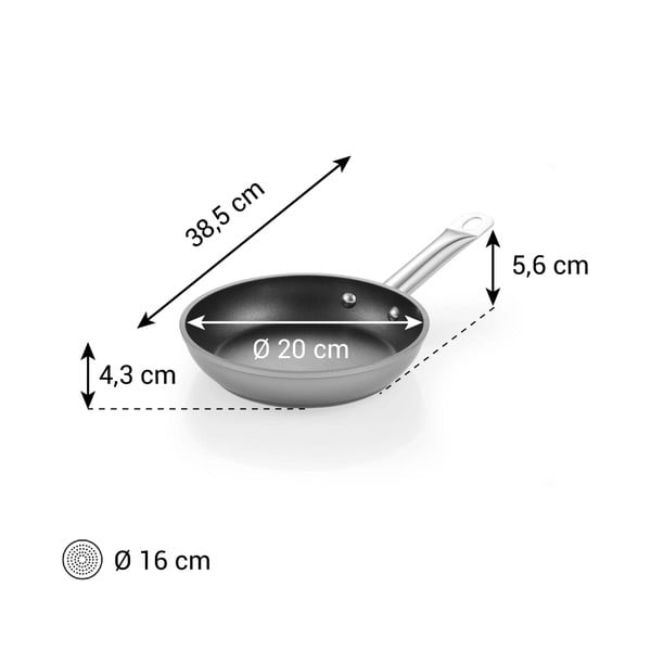 Patelnia aluminiowa z powłoką nieprzywierającą ø 20 cm GrandChef+ – Tescoma-image-1