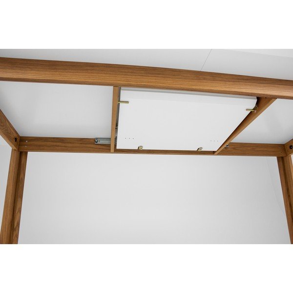 Biały stół rozkładany z nogami z drewna dębowego Tenzo Profil-image-4