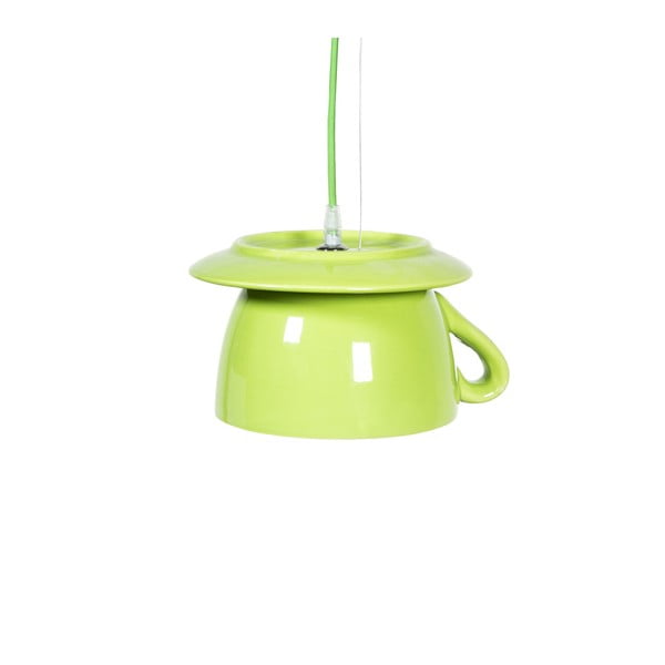 Zielona ceramiczna lampa wisząca Creative Lightings Coffee Time