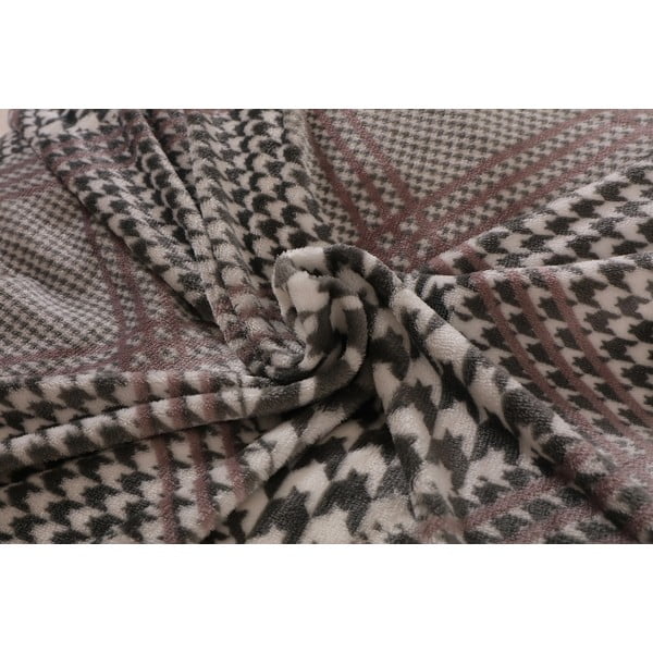 Szara pościel jednoosobowa z mikropluszu 140x200 cm – My House-image-3