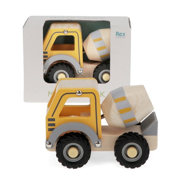 Drewniane auto zabawkowe Cement Mixer – Rex London-image-2