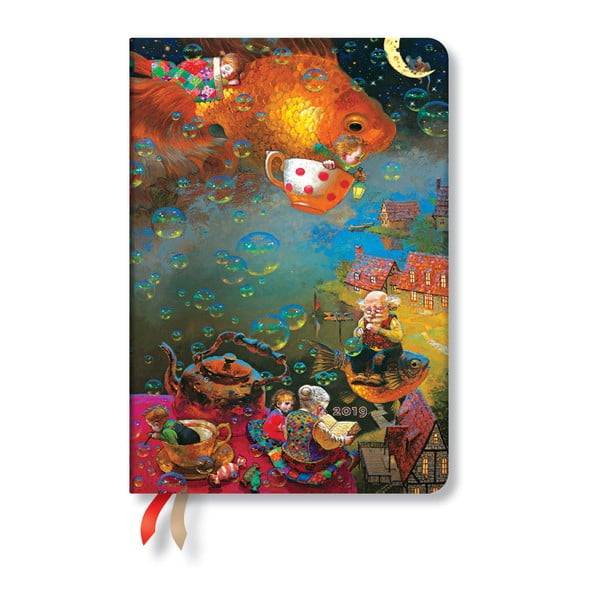 Kalendarz na 2019 rok Paperblanks Imagination Horizontal, 12x17 cm