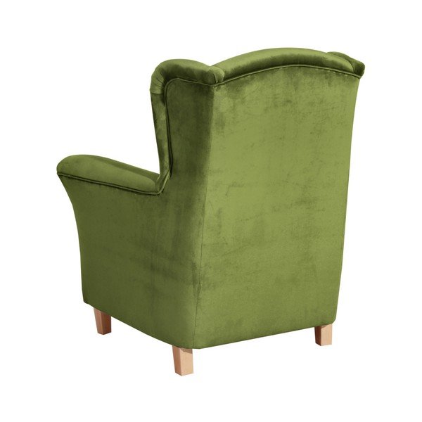 Zielony fotel Max Winzer Agnetha Suede-image-1