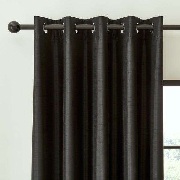 Czarne zasłony zaciemniające zestaw 2 szt. 168x183 cm – Catherine Lansfield