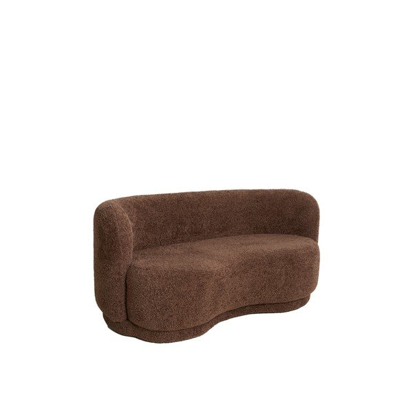 Ciemnobrązowa sofa z materiału bouclé 175 cm Amelie – Light & Living-image-2