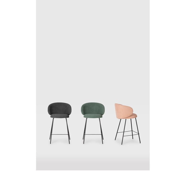 Zielone hokery zestaw 2 szt. (wysokość siedziska 65 cm) Rush – Marckeric-image-1