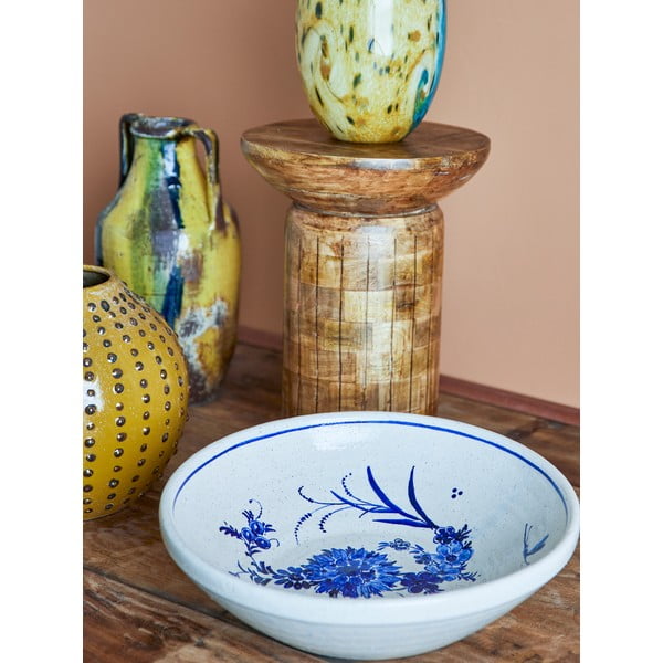 Niebiesko-beżowa misa z terakoty ø 41 cm Aleni – Bloomingville-image-1