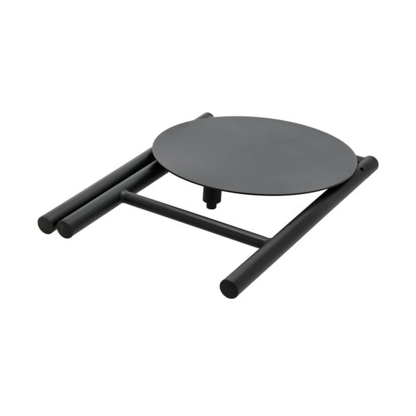 Czarny metalowy stołek Disc – Zone-image-3