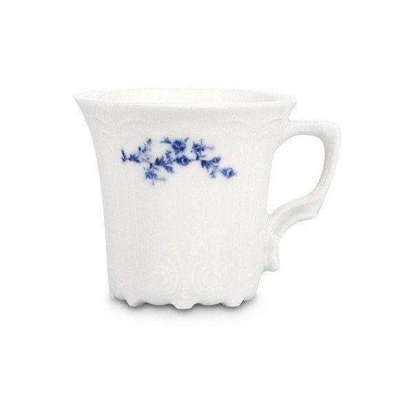 Biała/niebieska porcelanowa filiżanka na espresso 110 ml Retro – BonBistro