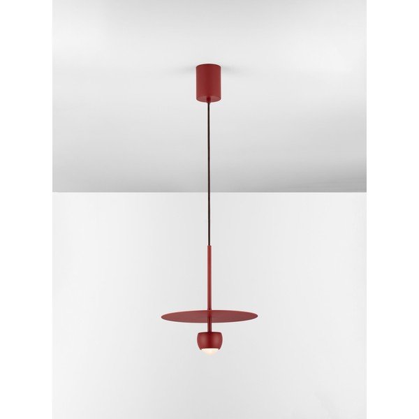 Czerwona aluminiowa lampa wisząca LED ø 30 cm Edem – Nova Luce-image-4