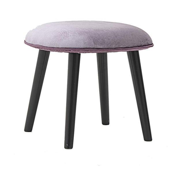 Czarno-fioletowy stołek InArt Pagnura