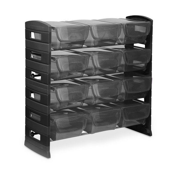 Czarny plastikowy regał do garażu 79x80 cm Utility One – Toomax
