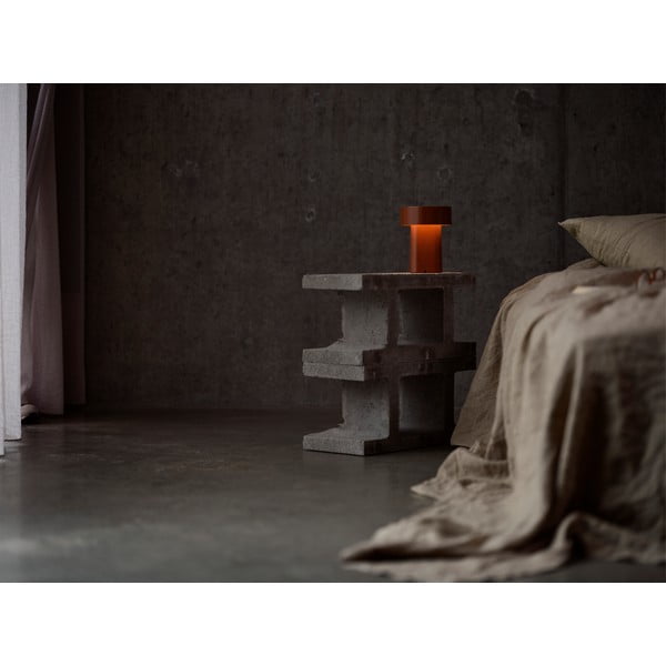 Koniakowa plastikowa lampa stołowa LED (wysokość 18 cm) Oblong – Zone-image-1