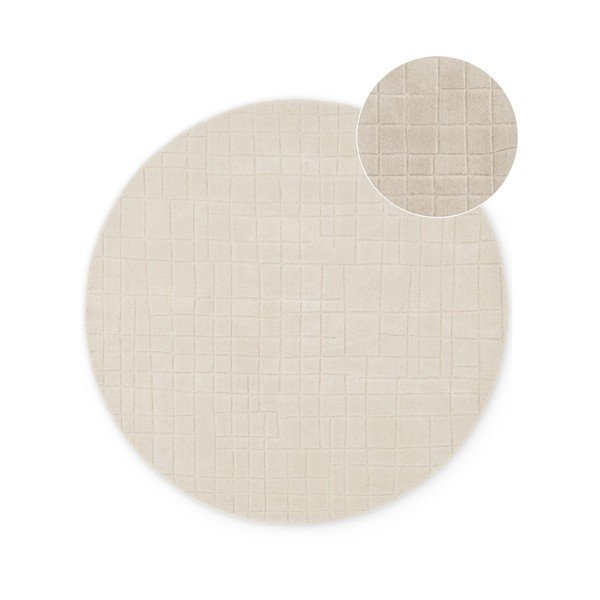 Beżowy wełniany okrągły dywan ø 200 cm Kenso – Villeroy&Boch