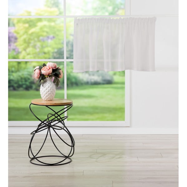 Biała firanka z woalu 150x50 cm Avenue – Mendola Fabrics-image-4