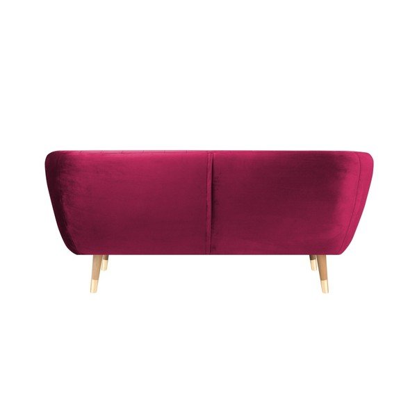 Różowa aksamitna sofa Mazzini Sofas Benito, 158 cm-image-4