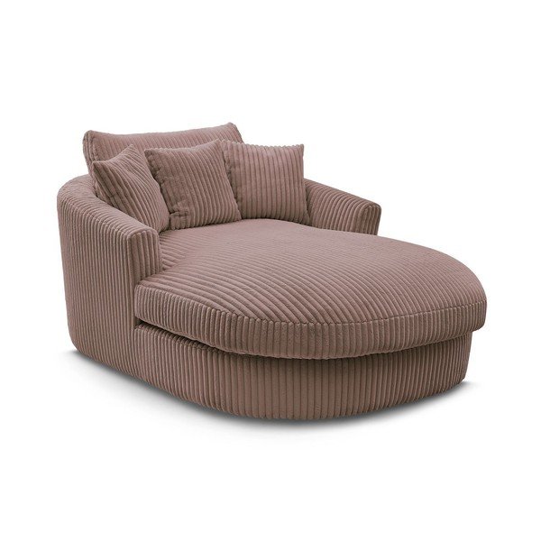 Różowy sztruksowy fotel Belem – Bobochic Paris