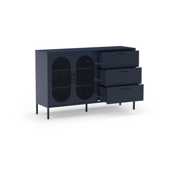 Ciemnoniebieska komoda 140x90 cm Diora – Marckeric-image-4