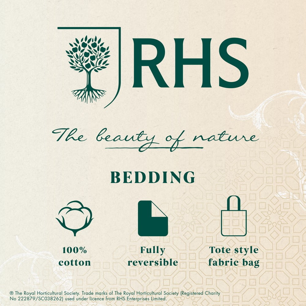 Bawełniana pościel dwuosobowa 230x220 cm Serenity Garden – RHS (zdjęcie 6)