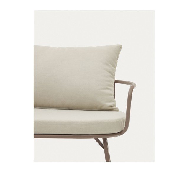 Kremowa metalowa sofa ogrodowa Bramant – Kave Home-image-3