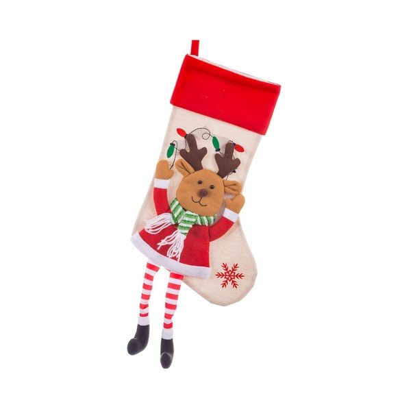 Tekstylna pończocha świąteczna Reindeer – Casa Selección