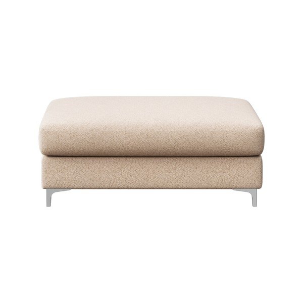 Beżowy podnóżek z materiału bouclé Rene – Rodier